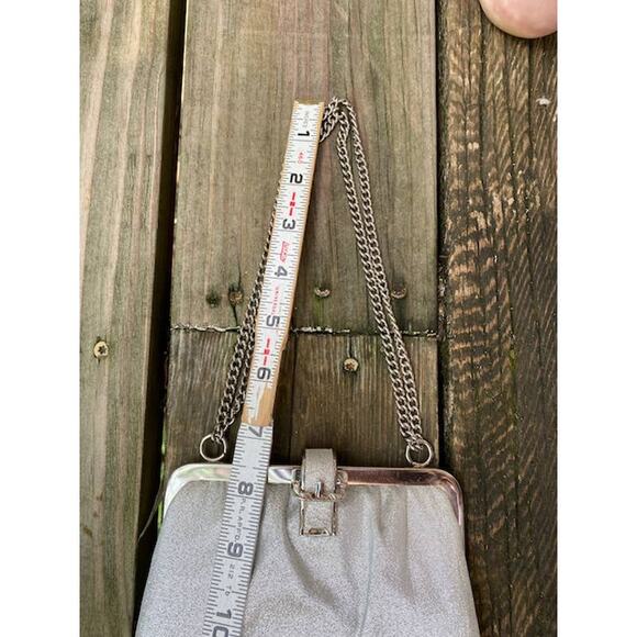 purse clutch silver vintage 1950's evening bag - Picture 7 of 10